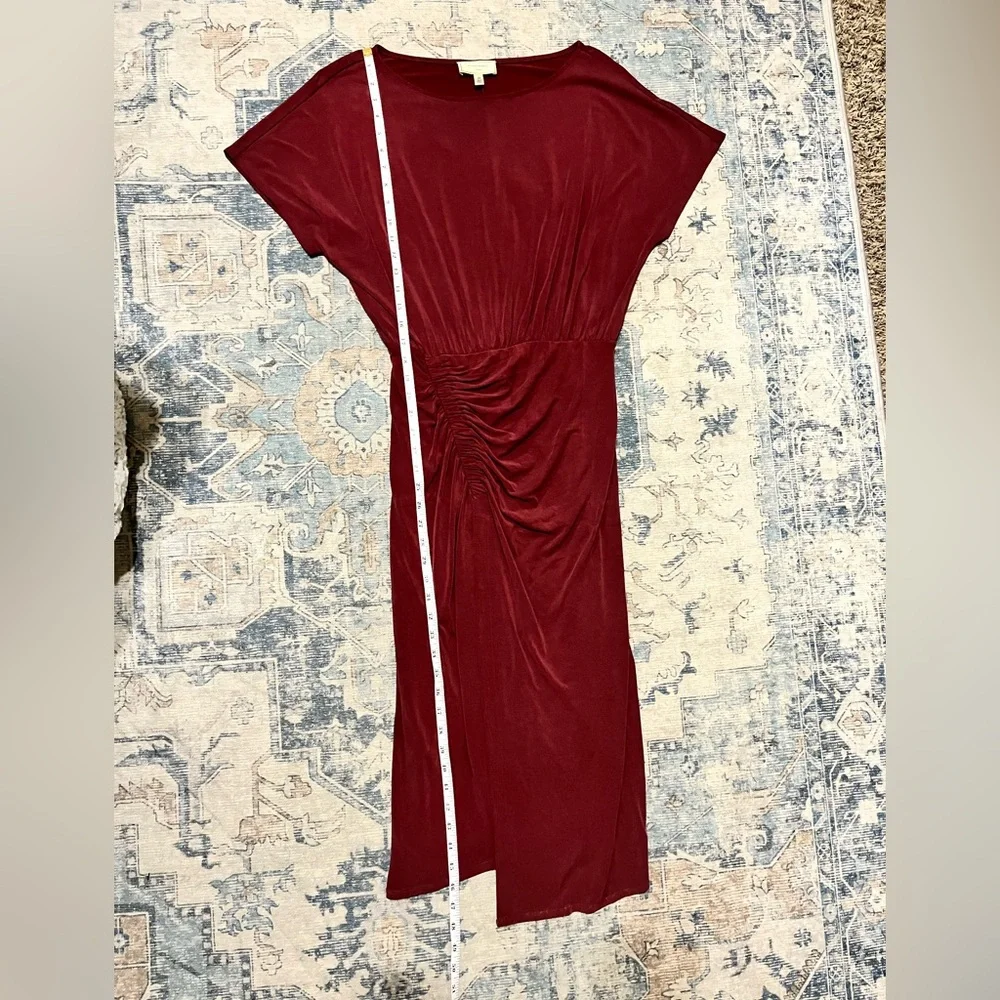 Anthropologie Moulinette Soeurs Asymmetrical Wine Dress - Picture 8 of 9
